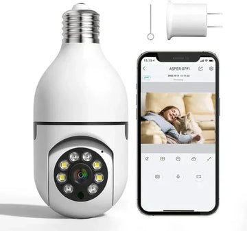 Night Vision Wireless Bulb Camera | كاميرا لاسلكية على شكل مصباح برؤية ليلية